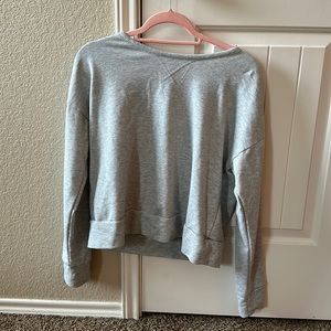 Nike open back grey sweatshirt